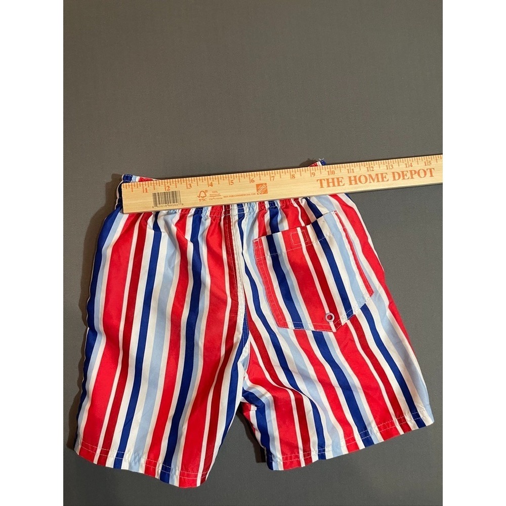 Toddler boys cat and jack swim trunks size 8 primary colored striped - Picture 7 of 9